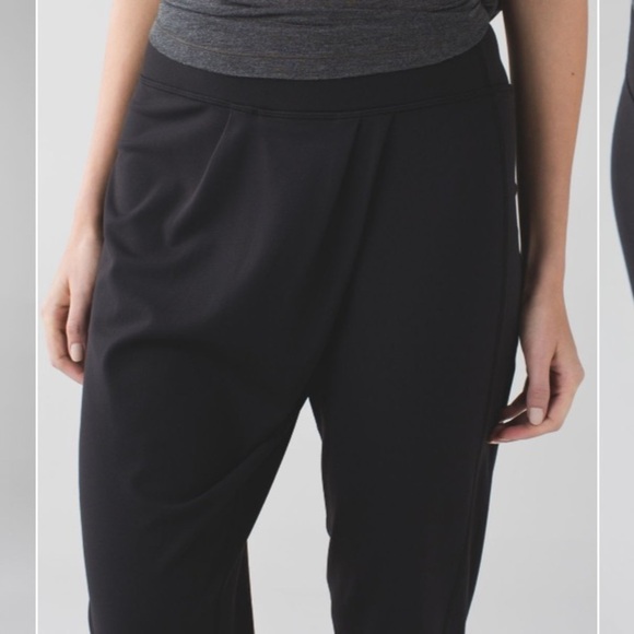 Lululemon Wrap It Up Trouser Pant Black Athleisure - Picture 6 of 14